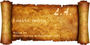 Lositz Anita névjegykártya